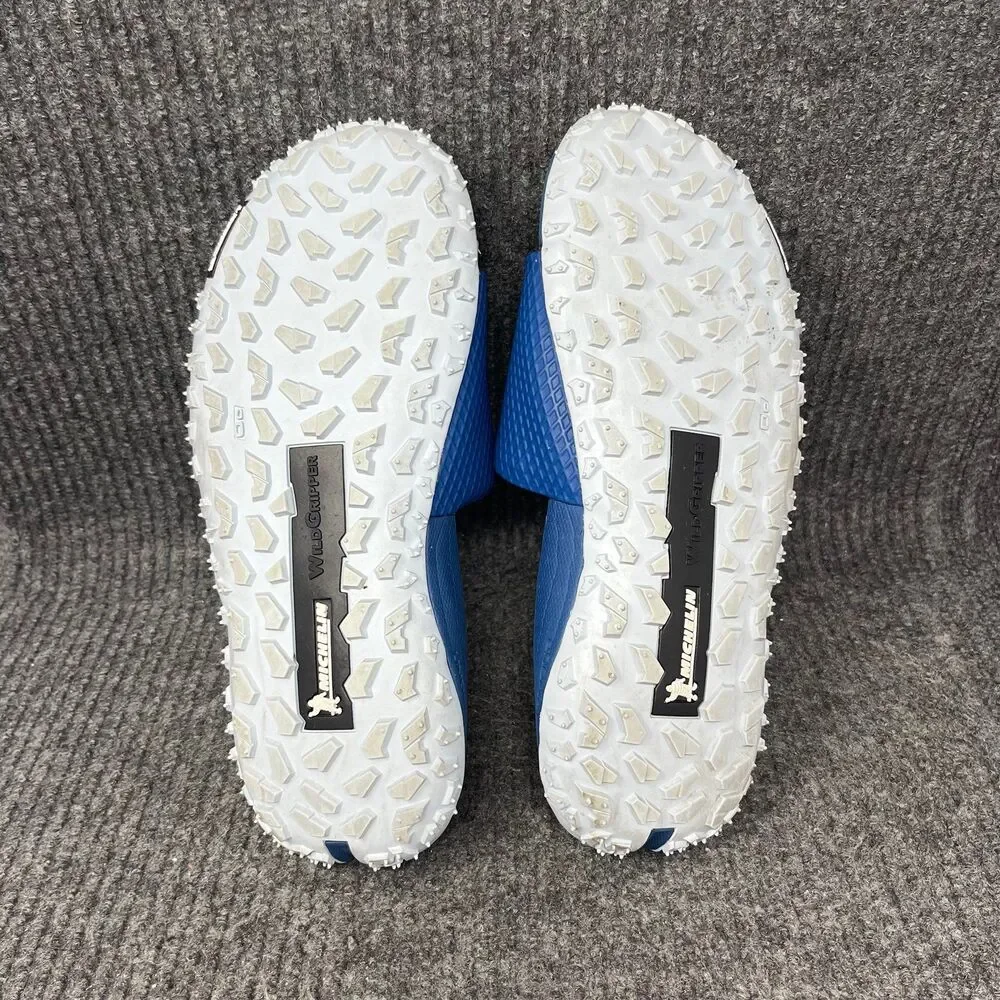 Under Armour Project Rock Slides Brahma Bull Sandals Blue Mens 8 3025237-400